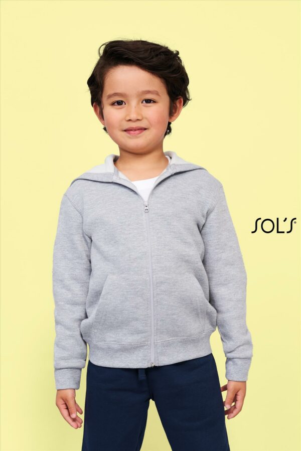 Kinder hooded sweat jacket met perfecte prijs/kwaliteitverhouding.
