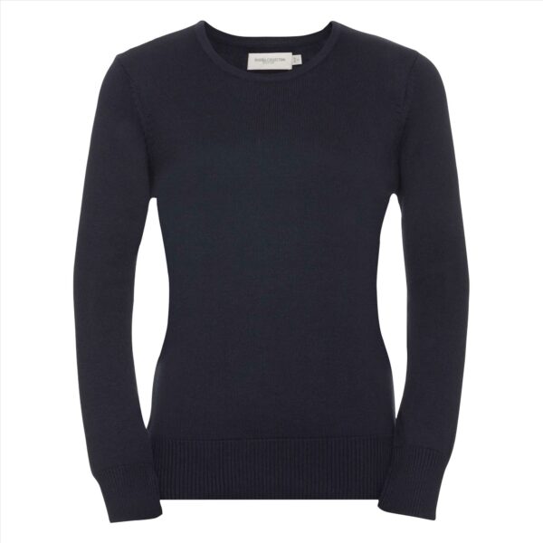 Ladies Crew Neck Knitted Pullover