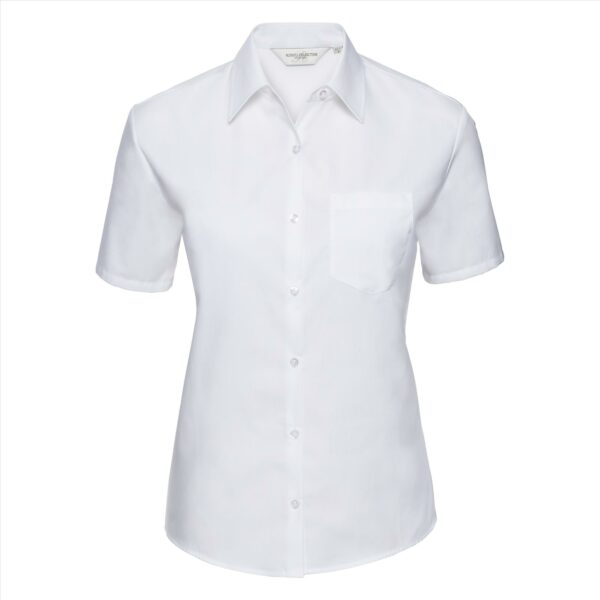 RUS Ladies SS Clas. Pure Cotton Poplin Shirt