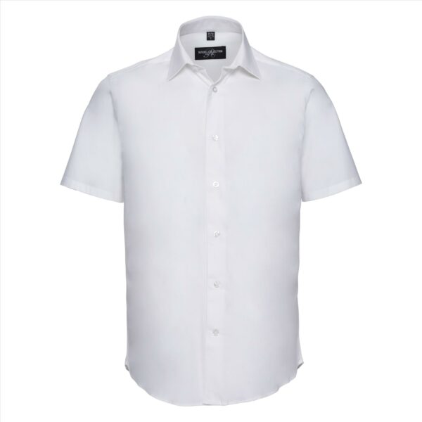 RUS Men Shortsleeve Fitted Stretch Shirt