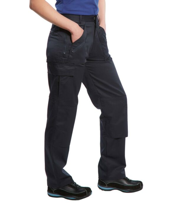 UPF rating of 50+.Part elasticated waistband.Belt loops.Zip fly with button over.Multiple utility pockets including side