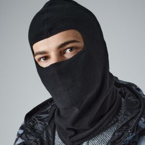 Open face balaclava. Lightweight. Breathable. Ultra thermal fabric - warmth without weight. Flat seams for comfort. Machine washable/non iron.