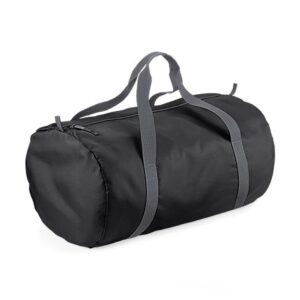 Water resistant fabric. Ultra lightweight yet durable. Webbing carry handles. Main zip compartment. Combined stow pouch/internal pocket. Tear out label. Capacity 32 litres.