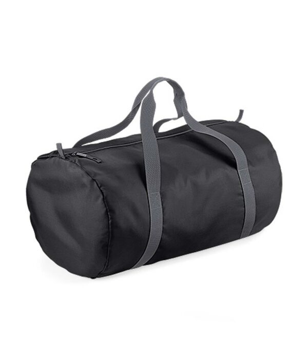 Water resistant fabric. Ultra lightweight yet durable. Webbing carry handles. Main zip compartment. Combined stow pouch/internal pocket. Tear out label. Capacity 32 litres.