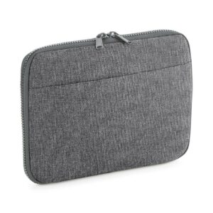 "Soft touch lining. Slimline design. Padded main zip compartment. Padded internal iPad®/Tablet compartment