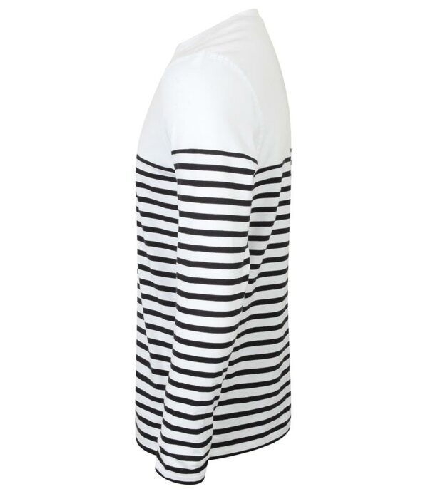 Unisex Long Sleeve Breton Striped T-Shirt