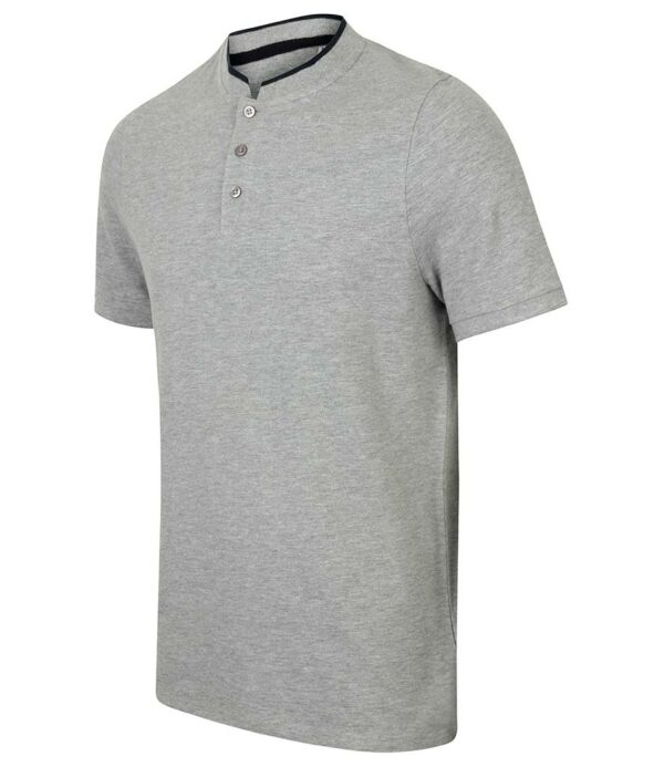 Stand Collar Stretch Polo Shirt