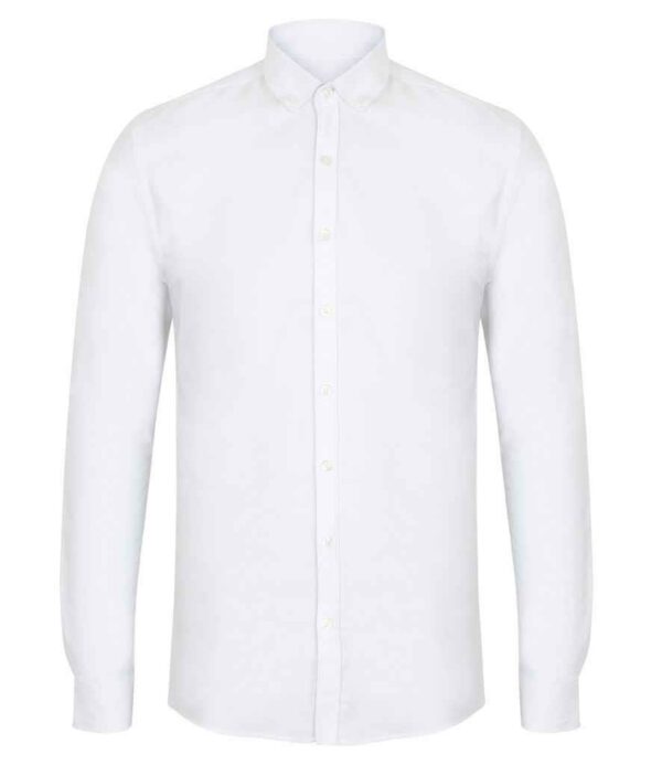 Modern Long Sleeve Slim Fit Oxford Shirt