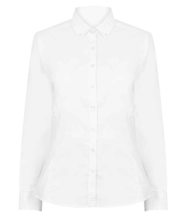 Ladies Modern Long Sleeve Regular Fit Oxford Shirt