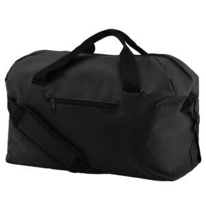 Contrast handles and zip detail. Detachable adjustable padded shoulder strap. Large main compartment with zip. Front zip pocket. Internal baseboard. Capacity 28 litres.
