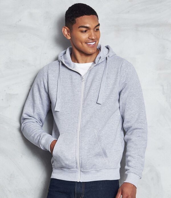 "Soft cotton faced fabric. Brushed back fleece. Drop shoulder style. Three panel