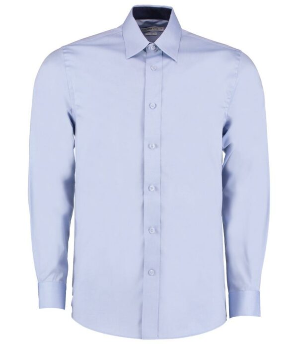 Premium Contrast Long Sleeve Tailored Oxford Shirt