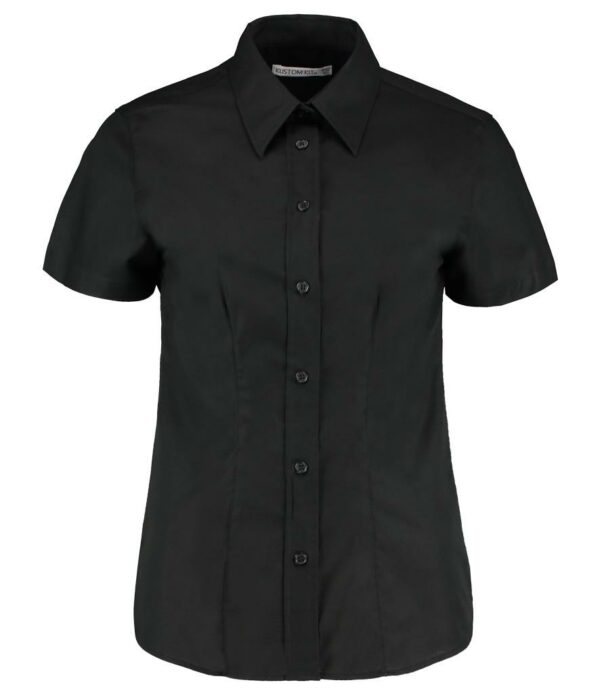 Ladies Short Sleeve Tailored Workwear Oxford Shirt