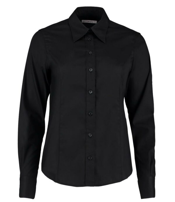 Ladies Premium Long Sleeve Tailored Oxford Shirt