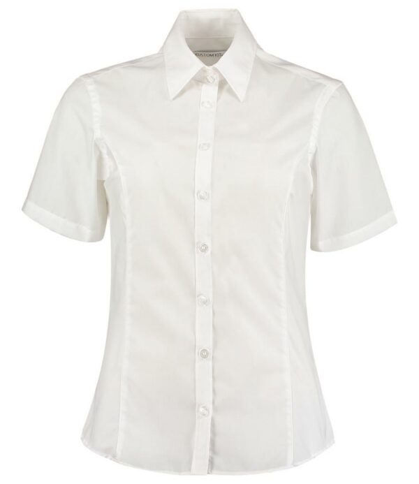 Ladies Short Sleeve Tailored Business Shirt