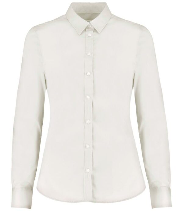 Ladies Long Sleeve Tailored Stretch Oxford Shirt