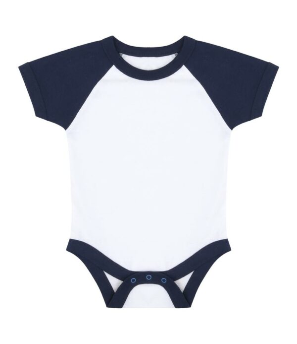 Essential Short Sleeve Baby Baseball Bodysuit