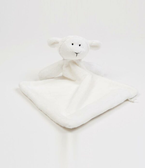 Double layer blanket. Lamb features with head and arms. Concealed zip for embroidery access.