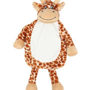 "Soft plush hot water bottle cover. Suitable for a 2 litre hot water bottle - water bottle not included. Contrast mane
