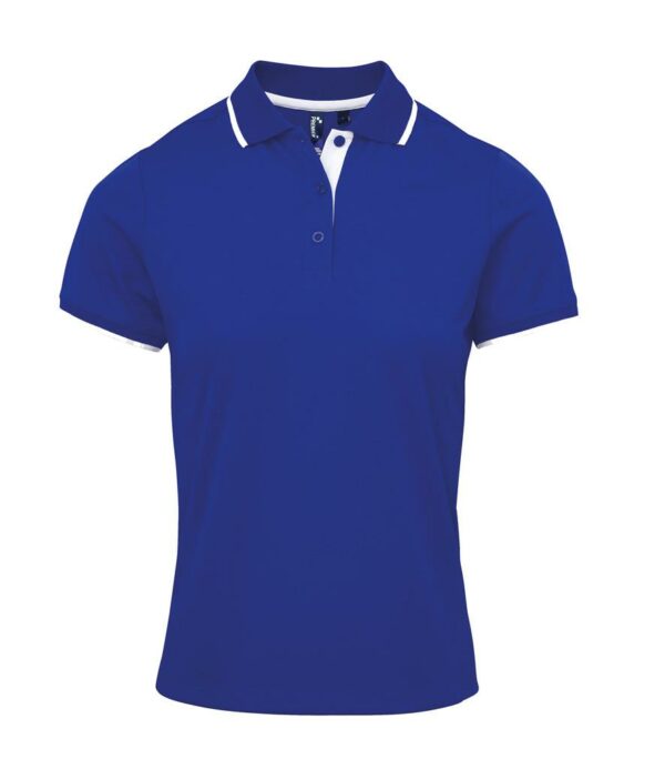 Ladies Contrast Coolchecker® Piqué Polo Shirt