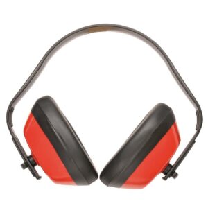 "Certified to EN352-1. Standard noise reduction 28dB. Lightweight and durable. Multiple position headband. Soft ear cushions for comfort. Protection against high frequency noise from industrial