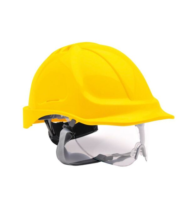 EN397 MM LD 440VAC and EN50365 class: 0. Retractable visor certified to EN166 1B9 AS