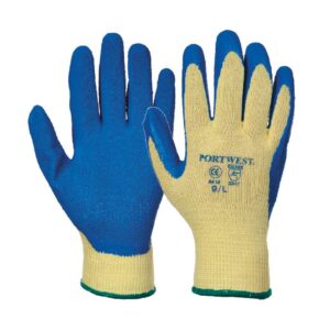 "Conforms to EN420 and EN388. Crinkle latex coating. Enhanced cut resistance and excellent grip. Provides protection against sharp objects