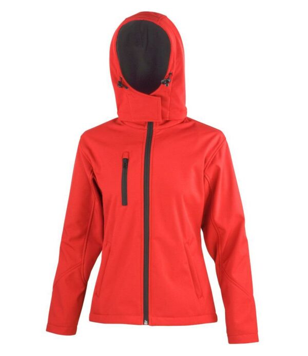 Ladies Hooded Soft Shell Jacket
