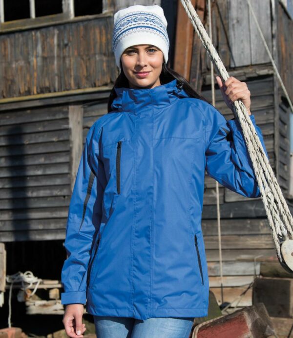 "Outer jacket is waterproof 3000mm with taped seams