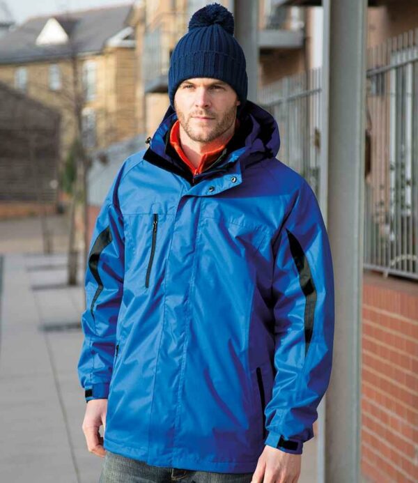 "Outer jacket is waterproof 3000mm with taped seams
