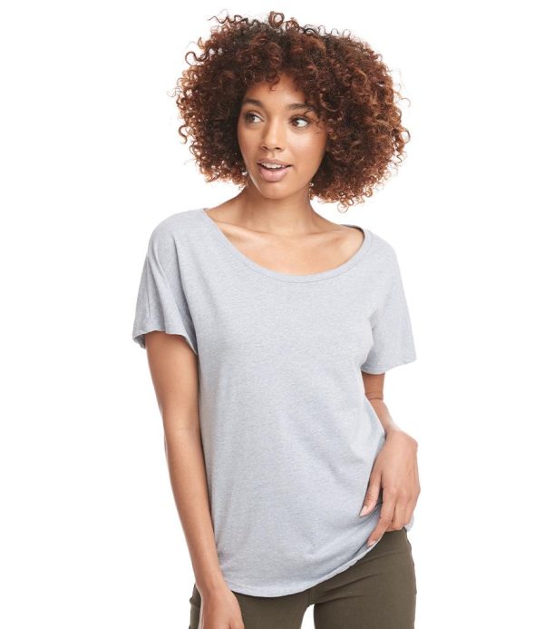 Relaxed fit.1x1 baby ribbed neckline.Taped neck.Dolman sleeves.Side seams.Twin needle sleeves and hem.Curved  hem.Tear out label.